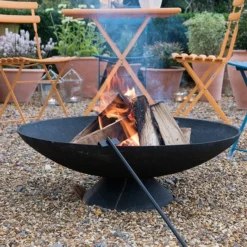 Cast Iron Disc Fire Pit - Large -Garden & Outdoors pr2000014001 card7 lg
