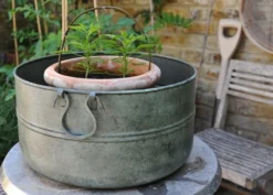 Verdigris Plant Bowl/drink Bucket 13 Verdigris Plant Bowl/drink Bucket -Garden & Outdoors pr2000016191 card7 lg