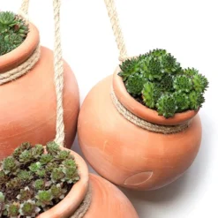 Terracotta Babylon Hanging Pot -Garden & Outdoors pr2000023695 card5 lg