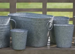 Galvanised Metal Trough 8 Galvanised Metal Trough -Garden & Outdoors pr2000026345 card4 lg