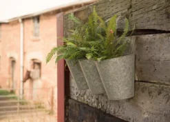 Galvanised Wall Planters - Set Of 3 -Garden & Outdoors pr2000027861 card5 lg