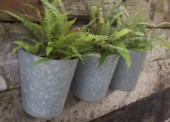 Galvanised Wall Planters - Set Of 3 -Garden & Outdoors pr2000027861 card6 lg