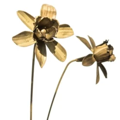 Daffodil Flower Stake - Antique Brass -Garden & Outdoors pr2000028377 card5 lg