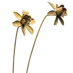 Daffodil Flower Stake - Antique Brass -Garden & Outdoors pr2000028377 card6 lg