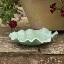 Verdigris Leaf Bird Bath -Garden & Outdoors pr2000028402 card3 lg