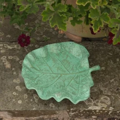 Verdigris Leaf Bird Bath -Garden & Outdoors pr2000028402 card4 lg