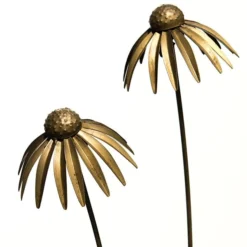 Echinacea Plant Stake - Antique Brass -Garden & Outdoors pr2000028406 card3 lg