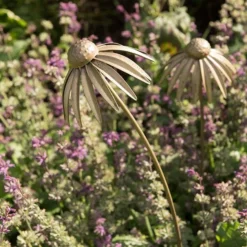 Echinacea Plant Stake - Antique Brass -Garden & Outdoors pr2000028406 card6 lg