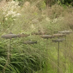 Antique Pewter Metal Trout Stake -Garden & Outdoors pr2000028881 card3 lg