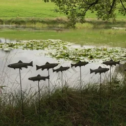 Antique Pewter Metal Trout Stake -Garden & Outdoors pr2000028881 card6 lg