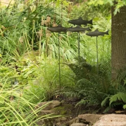 Antique Pewter Metal Trout Stake -Garden & Outdoors pr2000028881 card8 lg