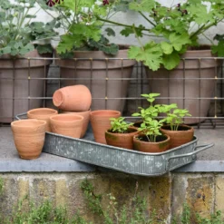Terracotta Grow Pots - Set Of 10 With Tray 13 Terracotta Grow Pots - Set Of 10 With Tray -Garden & Outdoors pr2000029288 card5 lg