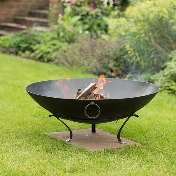 Iron Disc Fire Pit Bowl With Tripod Base 4 Iron Disc Fire Pit Bowl With Tripod Base - Image 4