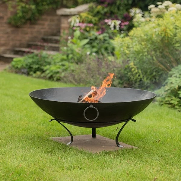 Iron Disc Fire Pit Bowl With Tripod Base 5 Iron Disc Fire Pit Bowl With Tripod Base - Image 5