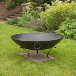 Iron Disc Fire Pit Bowl With Tripod Base 11 Iron Disc Fire Pit Bowl With Tripod Base -Garden & Outdoors pr2000029435 card6 lg