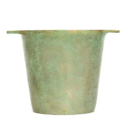 Cast Aluminium Pot Cover With Verdigris Patina -Garden & Outdoors pr2000031480 card4 lg