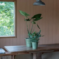 Cast Aluminium Pot Cover With Verdigris Patina -Garden & Outdoors pr2000031480 card5 lg