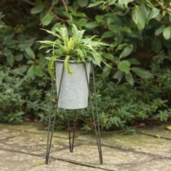 Tall Galvanised Planter With Stand -Garden & Outdoors pr2000031504 card3 lg