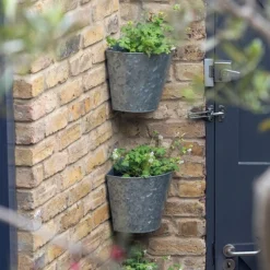 Galvanised Corner Wall Planters - Set Of 3 -Garden & Outdoors pr2000033944 card4 lg