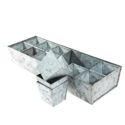 Galvanised Tray With 16 Grow Pods -Garden & Outdoors pr2000037487 card3 lg