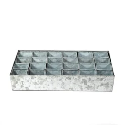 Galvanised Tray With 24 Grow Pods -Garden & Outdoors pr2000037488 card3 lg