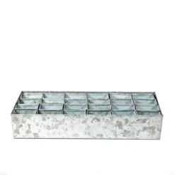 Galvanised Tray With 24 Grow Pods -Garden & Outdoors pr2000037488 card6 lg