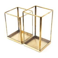 Simple Terrarium / Tealight Holder With Tray Base -Garden & Outdoors pr2000037497 card3 lg