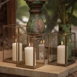 Simple Terrarium / Tealight Holder With Tray Base -Garden & Outdoors pr2000037497 card5 lg
