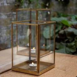Simple Terrarium / Tealight Holder With Tray Base -Garden & Outdoors pr2000037497 card7 lg