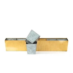 Brass Windowsill Tray With 6 Grow Pods 10 Brass Windowsill Tray With 6 Grow Pods -Garden & Outdoors pr2000037506 card3 lg