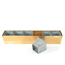 Brass Windowsill Tray With 6 Grow Pods 14 Brass Windowsill Tray With 6 Grow Pods -Garden & Outdoors pr2000037506 card7 lg