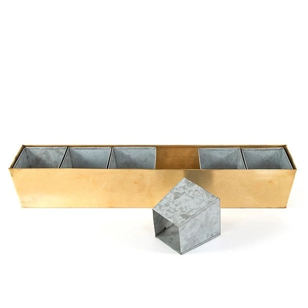 Brass Windowsill Tray With 6 Grow Pods 7 Brass Windowsill Tray With 6 Grow Pods - Image 7