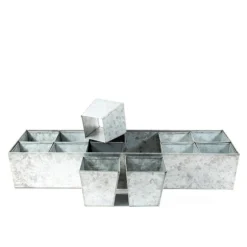 Galvanised Tray With 12 Large Grow Pods -Garden & Outdoors pr2000037508 card6 lg