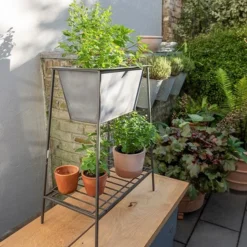 Trough On Stand With Shelf - Short -Garden & Outdoors pr2000037548 card6 lg