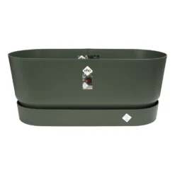 Greenville Terrace Trough On Wheels - Green 6 Greenville Terrace Trough On Wheels - Green -Garden & Outdoors pr2000038221 card3 lg