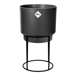 Matt Black Planter With Stand 6 Matt Black Planter With Stand -Garden & Outdoors pr2000038250 card3 lg