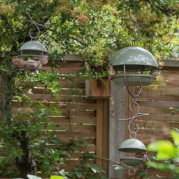 Crocus Green Satellite Bird Seed Feeder 2 Crocus Green Satellite Bird Seed Feeder - Image 2