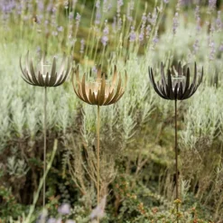 Flower Stake Tealight Holder - Antique Brass -Garden & Outdoors pr2000040770 card4 lg