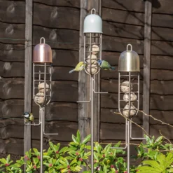 Garden Stake Fat Ball Feeder - Putty Grey