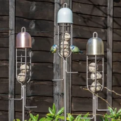 Garden Stake Fat Ball Feeder - Putty Grey 7 Garden Stake Fat Ball Feeder - Putty Grey -Garden & Outdoors pr2000041707 card3 lg