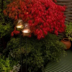 Tulip Stake Tealight Holder (adjustable Height) - Brushed Copper -Garden & Outdoors pr2000041728 card7 lg