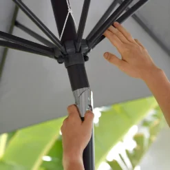 Crank & Tilt Parasol 3.0m 7 Crank & Tilt Parasol 3.0m -Garden & Outdoors pr2000042459 card3 lg