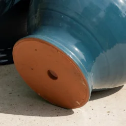 Dark Teal Bellied Planter 8 Dark Teal Bellied Planter -Garden & Outdoors pr2000045004 card4 lg