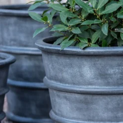 Greystoke Ribbed Planter - Aged Zinc -Garden & Outdoors pr2000046295 card10 lg