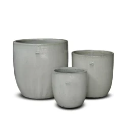 Glazed Ceramic Pot - White -Garden & Outdoors pr2000046300 card4 lg