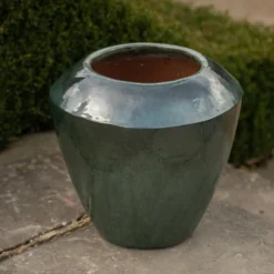 Glazed Terracotta Feature Pot - Moss Green -Garden & Outdoors pr2000046302 card4 lg
