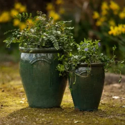 Glazed Terracotta Tulip Pot - Misty Green 9 Glazed Terracotta Tulip Pot - Misty Green -Garden & Outdoors pr2000046304 card4 lg