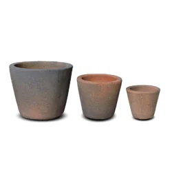 Tapered Terracotta Pot - Sandblasted -Garden & Outdoors pr2000046314 card7 lg