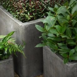 Cement Cube Pot - Waxed 9 Cement Cube Pot - Waxed -Garden & Outdoors pr2000046317 card3 lg