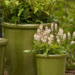 Glazed Ceramic Pot - Green 7 Glazed Ceramic Pot - Green -Garden & Outdoors pr2000046324 card4 lg